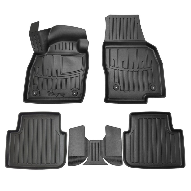 3D килимки для Skoda Kamiq (2019-...)  з бортиками 30 мм (Stingray)