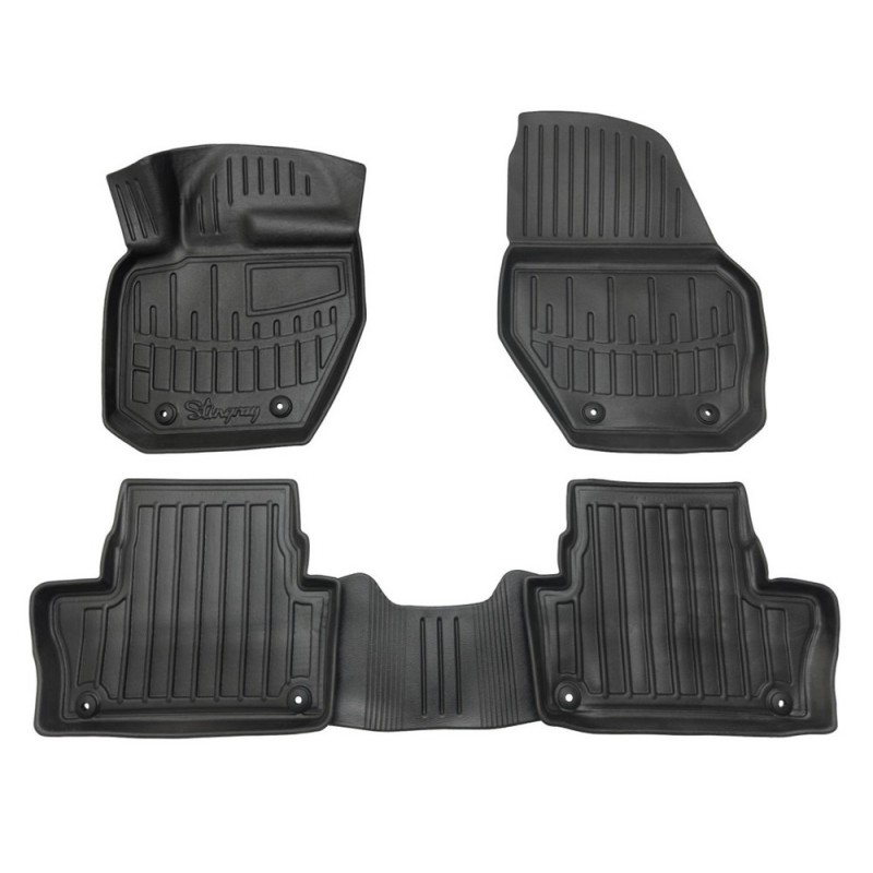 3D килимки для Volvo XC60 (2008-2017)  з бортиками 30 мм (Stingray)