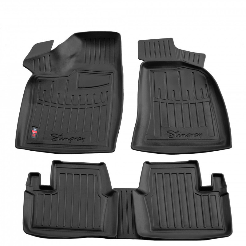 3D килимки для Volvo XC90 (2014-...)  з бортиками 30 мм (Stingray)