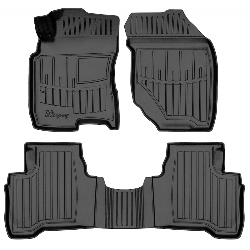 3D килимки для Nissan X-Trail (T30) (2001-2007)  з бортиками 30 мм (Stingray)