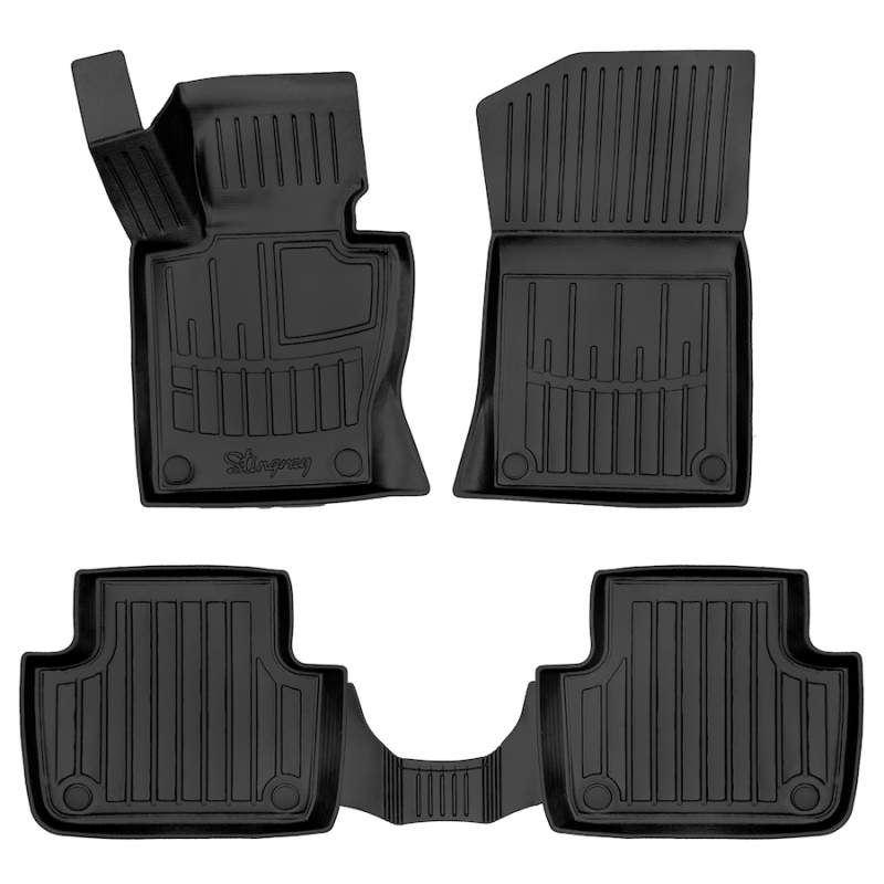 3D килимки для BMW X3 (E83) (2004-2010)  з бортиками 30 мм (Stingray)