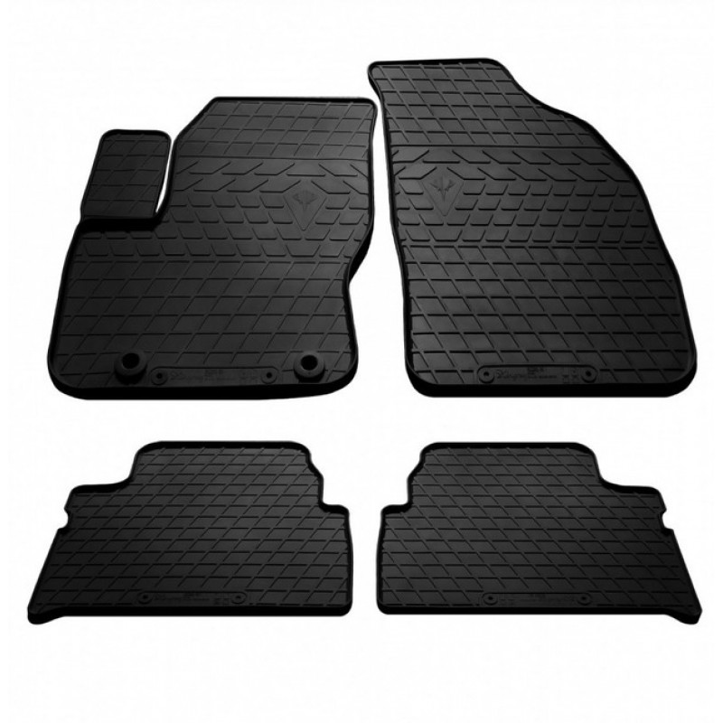 Гумові килимки в салон для Ford C-Max (2003-2010) комплект з 4 штук (Stingray)