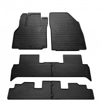 Гумові килимки в салон для Renault Grand Scenic III (2009-2016) комплект з 6 штук (Stingray) Гумові килимки в салон для Renault Grand Scenic III (2009-2016) комплект з 6 штук (Stingray)