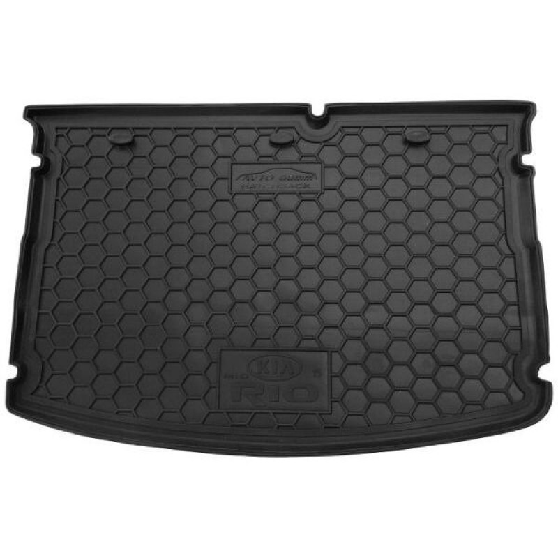Килимок в багажник для Kia Rio 2015-2017 Hatchback (без органайзера) (Avto-Gumm)