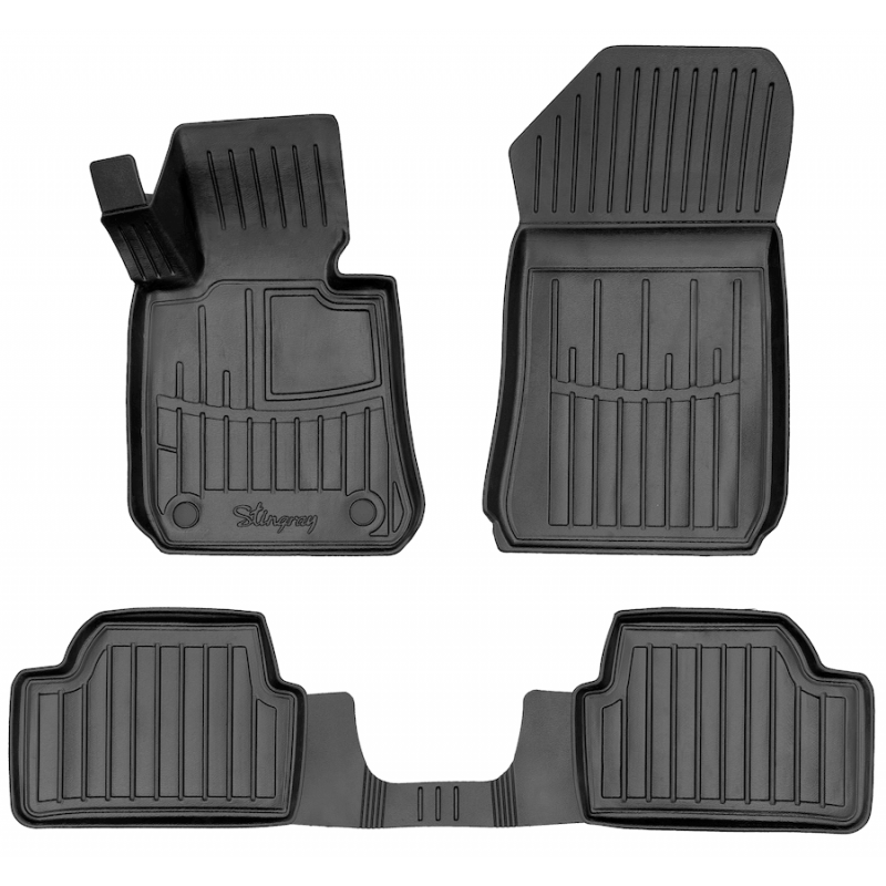 3D килимки для BMW 1 (E87) (2004-2011) з бортиками 30 мм (Stingray)