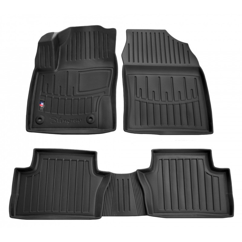 3D килимки для Toyota C-HR EV (2019-...) з бортиками 30 мм (Stingray)