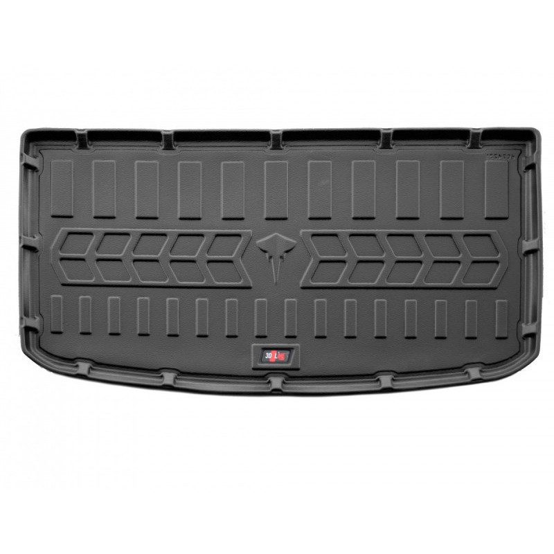 Килимок в багажник для Volkswagen ID6 (2021-...) 3 ряд розкладений з бортиками 30 мм (Stingray)