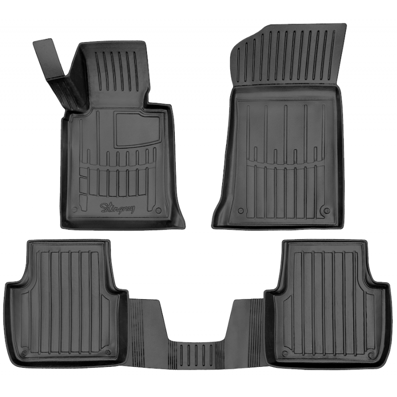 3D килимки для BMW 3 (Е46) (1998-2006) з бортиками 30 мм (Stingray)