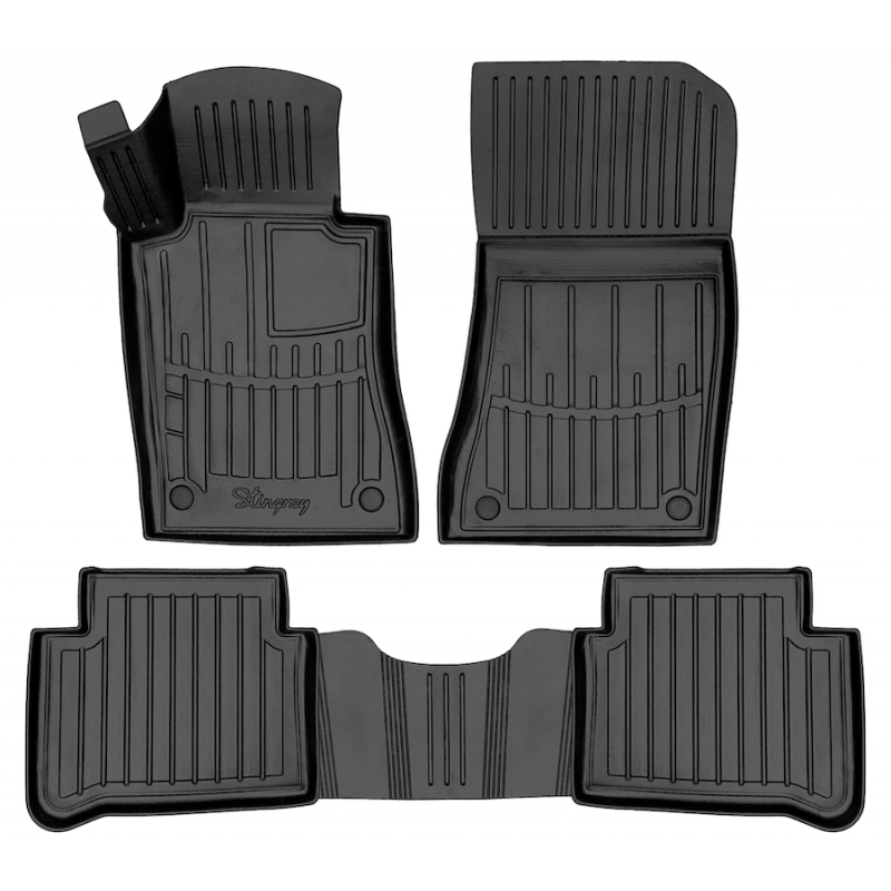 3D килимки для Mercedes Benz W211 E (2002-2009) 2WD з бортиками 30 мм (Stingray)