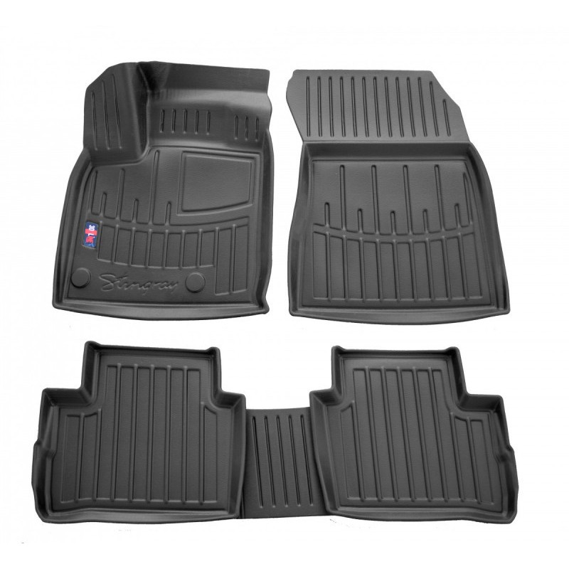 3D килимки для Nissan Qashqai (2022-...) з бортиками 30 мм (Stingray)