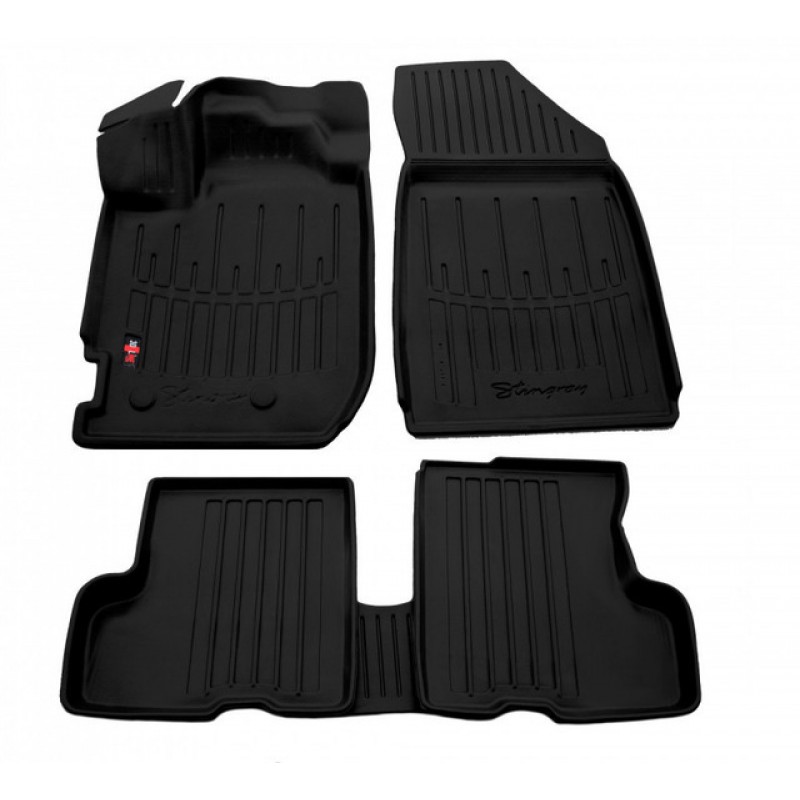 3D килимки для Dacia Duster II (2018-...) з бортиками 30 мм (Stingray)