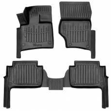 3D килимки для Audi Q7 (4L) (2005-2015) з бортиками 30 мм (Stingray)