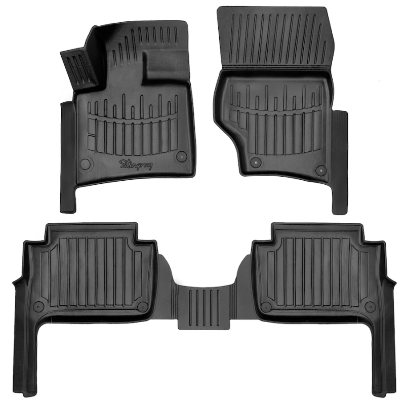 3D килимки для Audi Q7 (4L) (2005-2015) з бортиками 30 мм (Stingray)