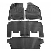 3D килимки для CHRYSLER PACIFICA II (RU) (2016-...) з бортиками 30 мм (Stingray)