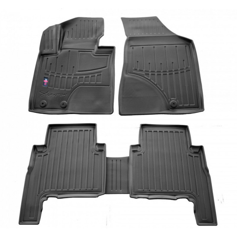 3D килимки для Kia Sorento II (XM) (2009-2012) з бортиками 30 мм (Stingray)
