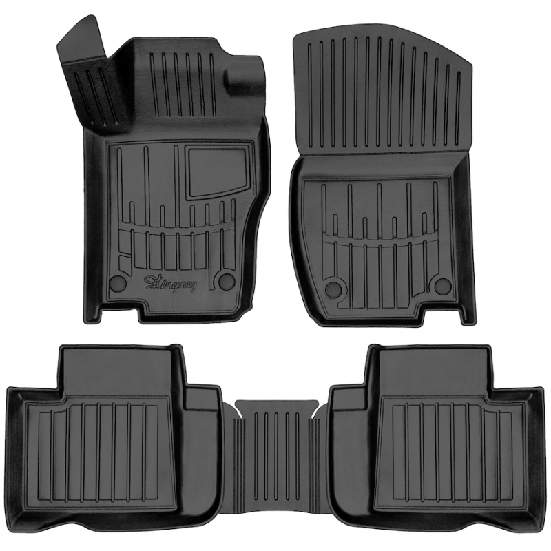 3D килимки для Mercedes ML (W164) 05-/GL (X164) 06- з бортиками 30 мм (Stingray)