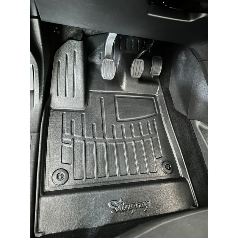 3D килимки для Toyota ProAce City (2019-...) з підлокітником з бортиками 30 мм (Stingray)