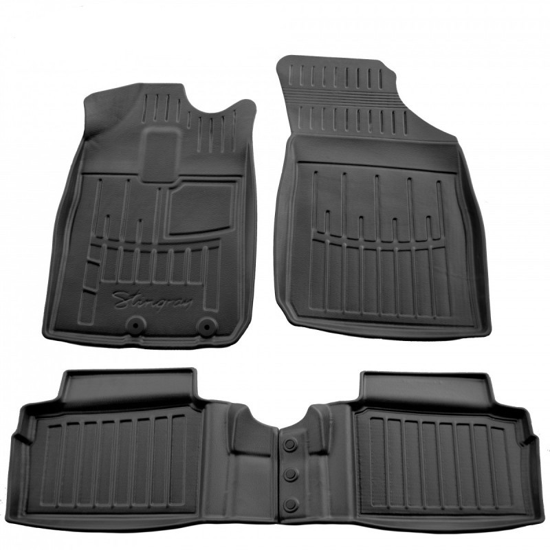 3D килимки для Dacia Spring (2021-...) з бортиками 30 мм (Stingray)