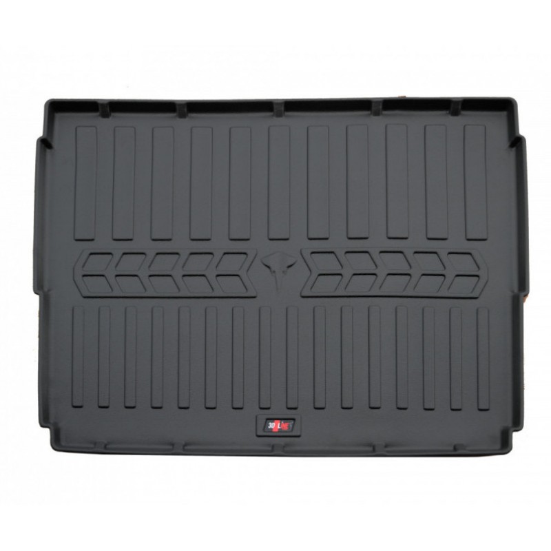 Килимок в багажник для Peugeot 3008 (2009-2016) нижня поличка з бортиками 30 мм (Stingray)