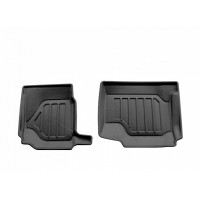 3D килимки 3 ряду для Nissan Qashqai plus 2 (2008-2014) з бортиками 30 мм (Stingray)