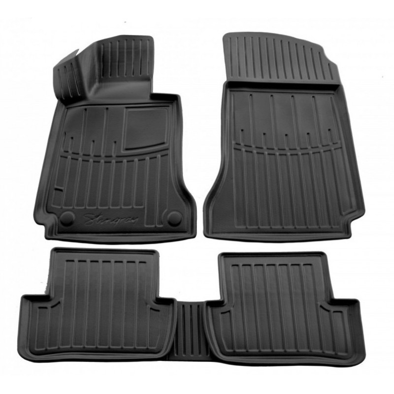 3D килимки для Mercedes Benz W204 C (2007-2015) з бортиками 30 мм (Stingray)