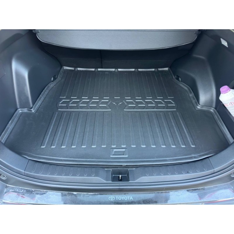 Килимок в багажник для RAV 4 (XA50) (2018-...) без саабвуфера з бортиками 30 мм (Stingray)