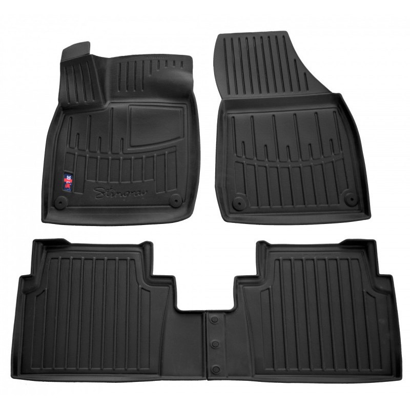 3D килимки для Audi Q5 e-tron (2021-...) (5/6 місць) з бортиками 30 мм (Stingray)