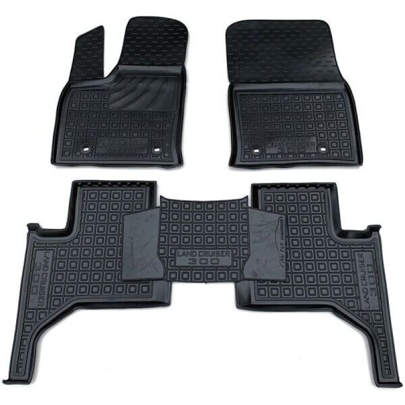 Коврики в салон Toyota Land Cruiser 300 (2021-...) (Avto-Gumm)