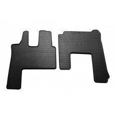 Гумові килимки в салон для Mercedes Benz ACTROS Mp4 (2011-2018) (пасс сидіння пневмо) комплект з 2 штук (Stingray)