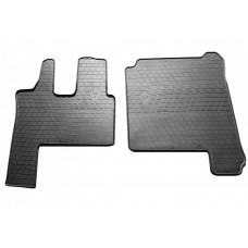 Гумові килимки в салон для Mercedes Benz ACTROS Mp4 (2011-2018) (пасс сидіння механічне) комплект з 2 штук (Stingray)