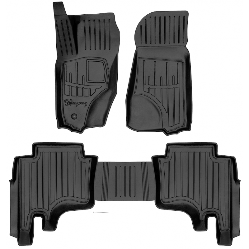 3D килимки для Jeep Grand Cherokee (WK) (2005-2010) з бортиками 30 мм (Stingray)