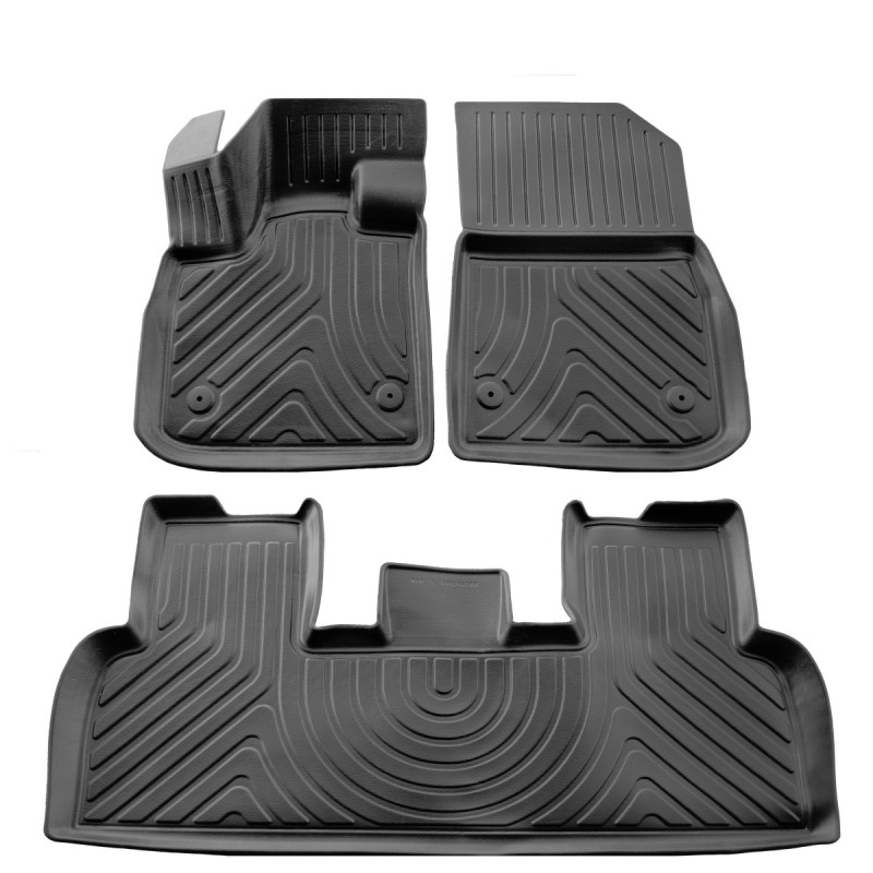 3D килимки для FISKER OCEAN (2022-...) з бортиками 30 мм (Stingray)