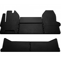 Гумові килимки в салон для Iveco Daily VI (double cab) (2014-…) комплект з 5 штук (Stingray)