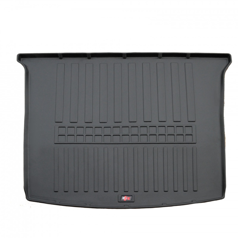 Килимок в багажник для Volkswagen Caddy (2003-2020) коротка база, 3-х дверний з бортиками 30 мм (Stingray)