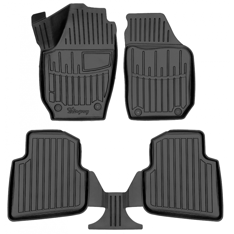 3D килимки для Skoda Roomster (2006-2015) з бортиками 30 мм (Stingray)