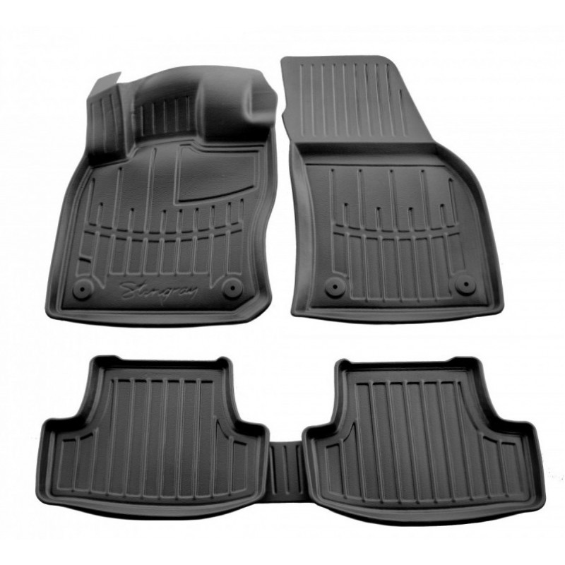 3D килимки для Audi Q2 (2016-...) з бортиками 30 мм (Stingray)