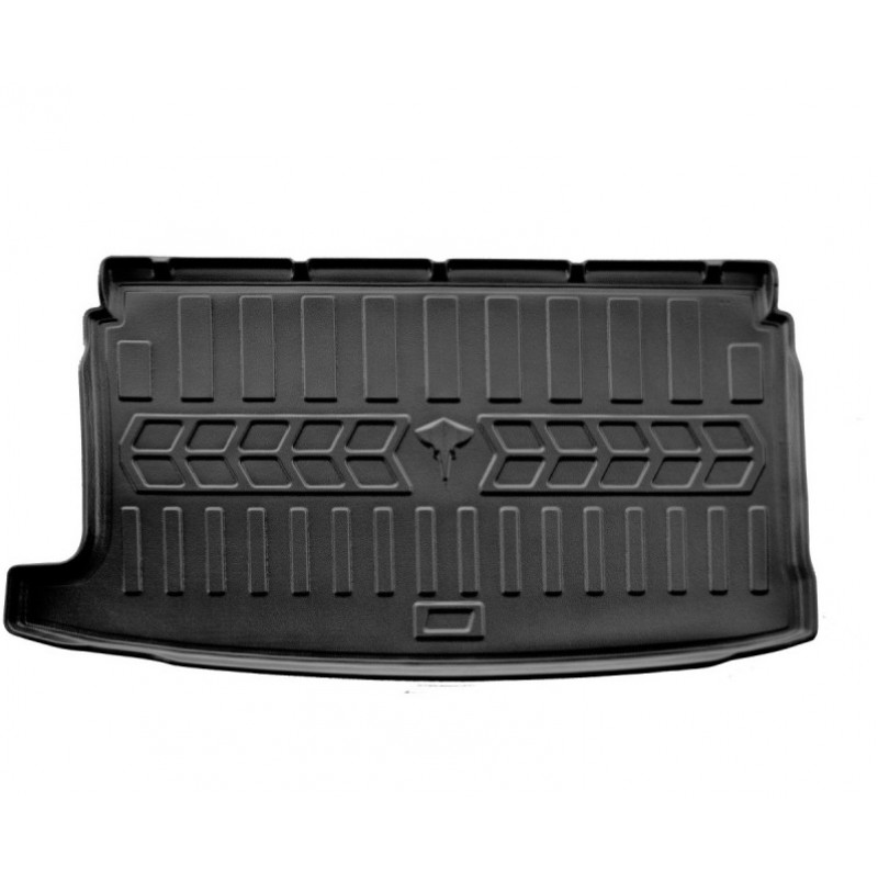 Килимок в багажник для Volkswagen Polo Hatchback 2009- верхня поличка з бортиками 30 мм (Stingray)