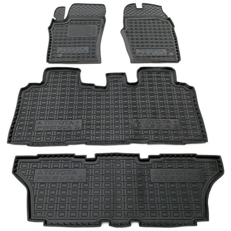 Коврики в салон Toyota Previa (2000-2006) 6-7 місць (Avto-Gumm)