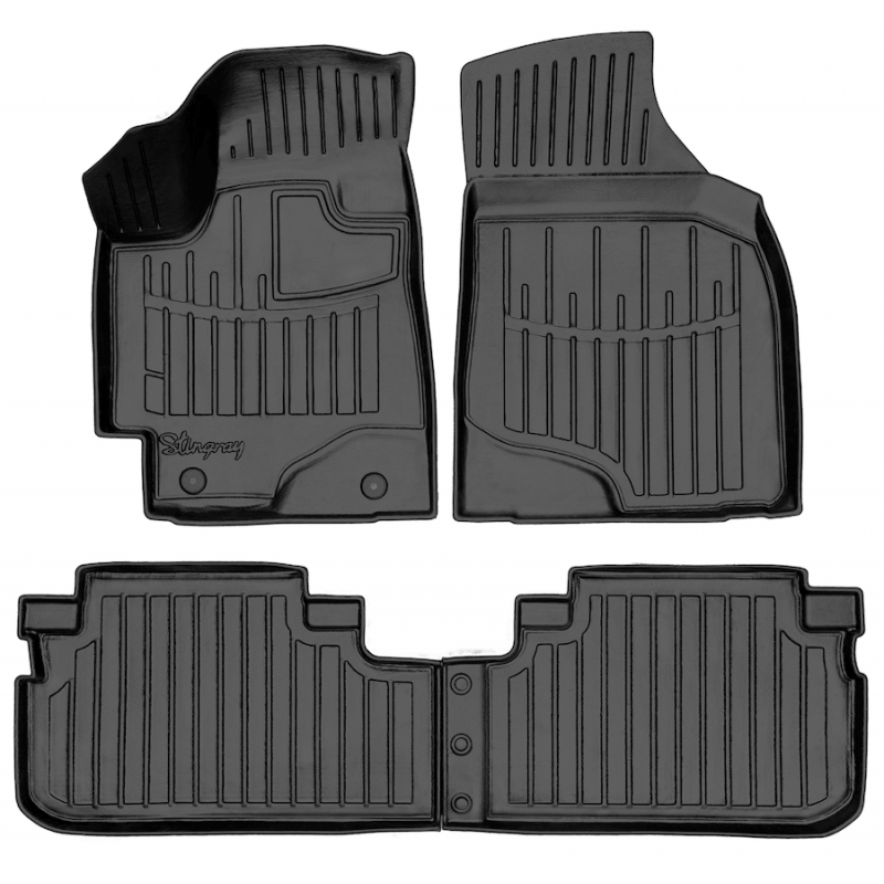 3D килимки для Toyota Highlander (XU40) (2008-2013) з бортиками 30 мм (Stingray)