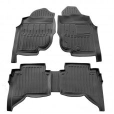 3D килимки для Toyota Hilux VII (2004-2015) праве кермо з бортиками 30 мм (Stingray)