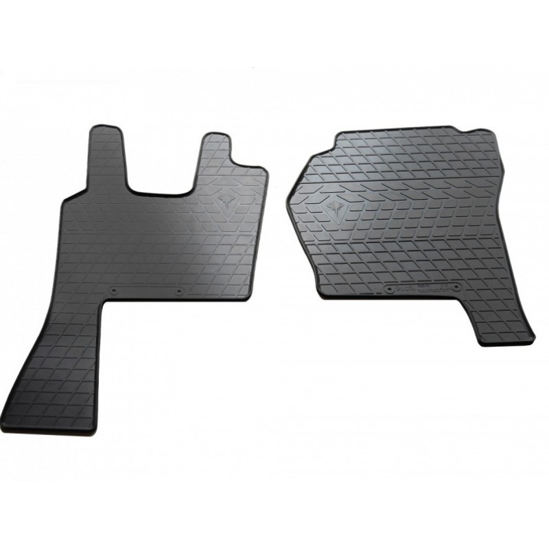 Гумові килимки в салон для Scania R Streamline (2013-2016) (пневматичне пасажирське сидіння) комплект з 2 штук (Stingray)