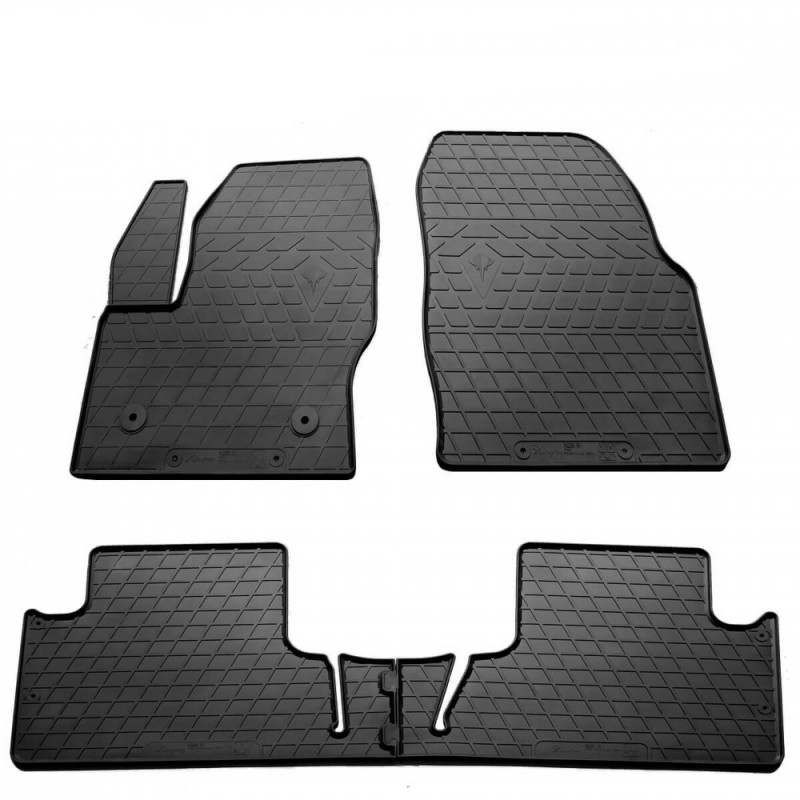 Гумові килимки в салон для Ford C-Max hybrid (2010-2019) комплект з 4 штук (Stingray)