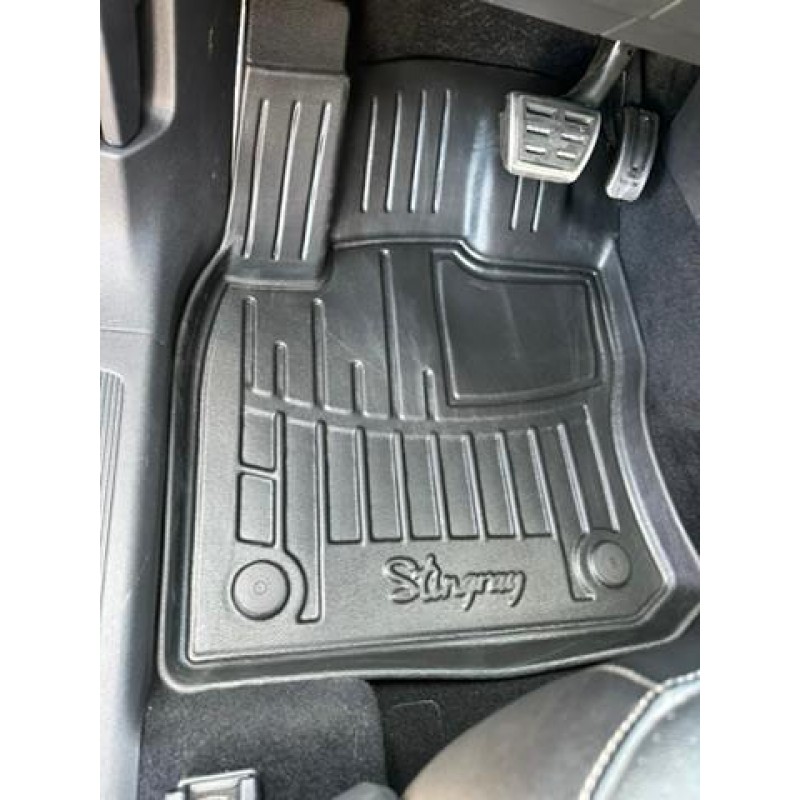 3D килимки для Volkswagen Tiguan Allspace (2018-...) з бортиками 30 мм (Stingray)