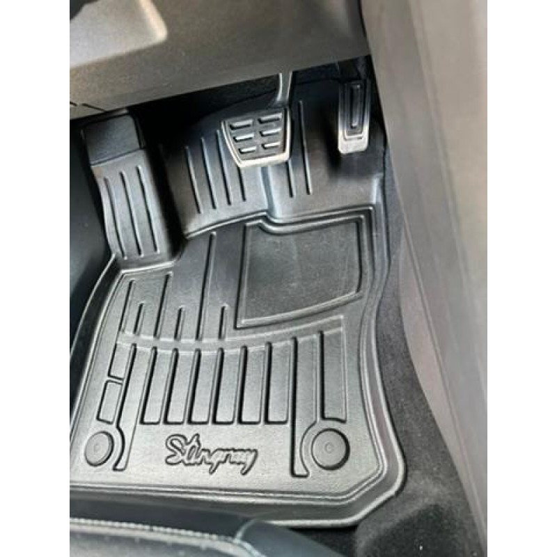 3D килимки для Volkswagen Tiguan Allspace (2018-...) з бортиками 30 мм (Stingray)