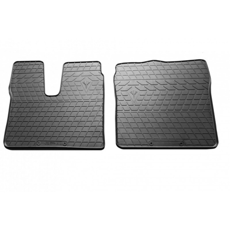 Гумові килимки в салон для Man TGX (2020-...) висока | низька кабіна комплект з 2 штук (Stingray)