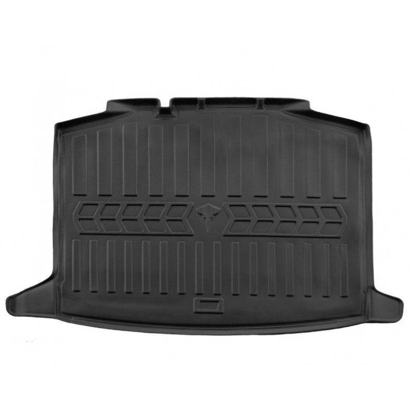 Килимок в багажник для Skoda Rapid (2012-2019) Universal нижня поличка з бортиками 30 мм (Stingray)