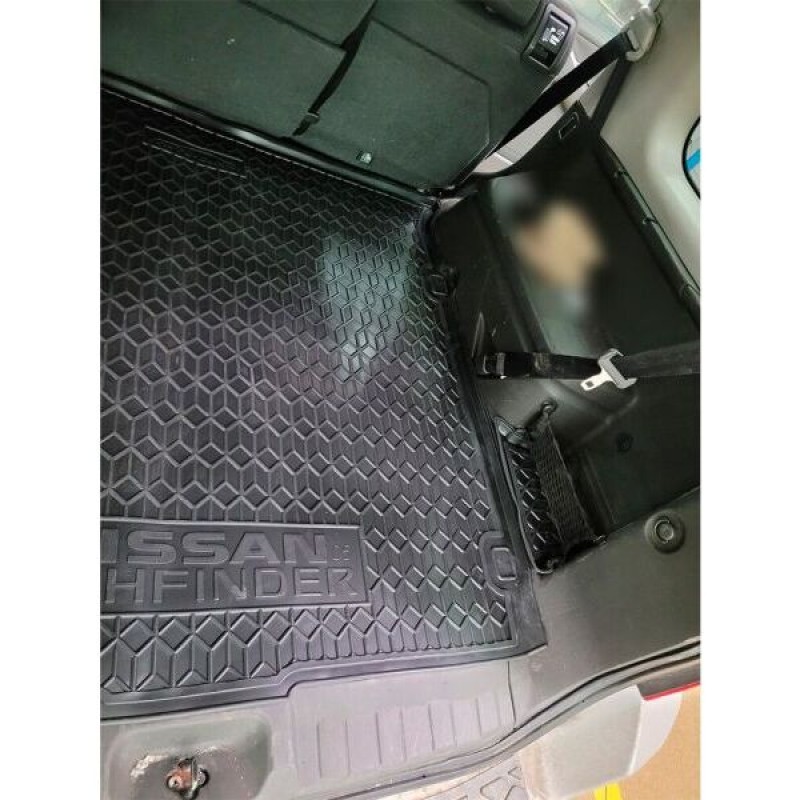 Килимок в багажник для Nissan Pathfinder III (R51) (2005-2014) з вухом (Avto-Gumm)