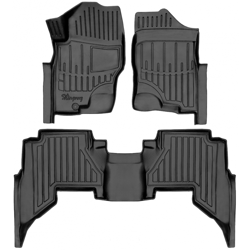 3D килимки для Nissan Pathfinder III (R51) (2005-2010) з бортиками 30 мм (Stingray)