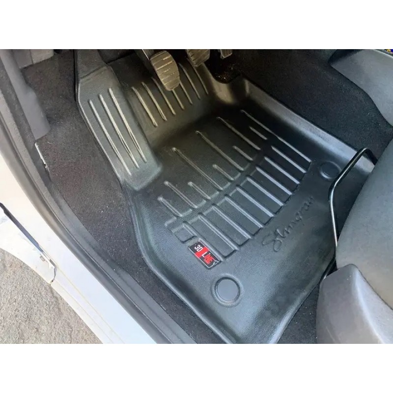 Передні 3D килимки для Renault Kangoo II (2008-2020) з бортиками 30 мм (Stingray)