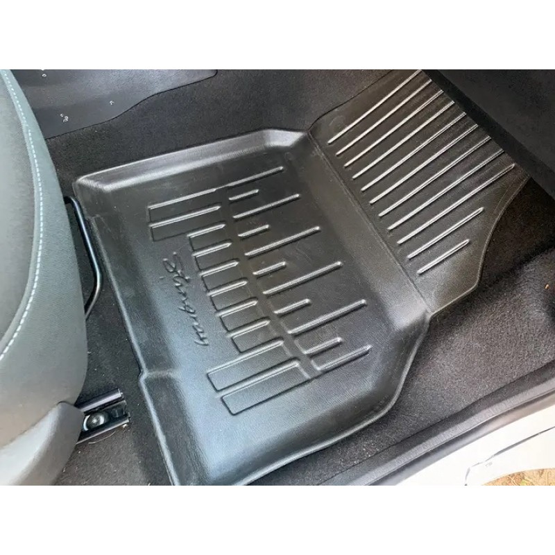 Передні 3D килимки для Renault Kangoo II (2008-2020) з бортиками 30 мм (Stingray)